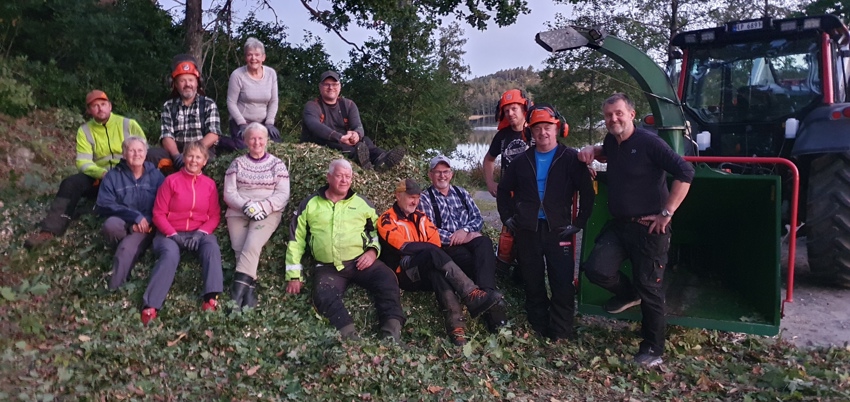 Rydding på Kirkehaugen 23. sept